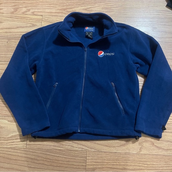Vintage Pepsi Fleece Jacket Small - Picture 1 of 9